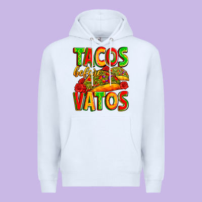 Tacos Before Vatos Premium Hoodie Designed By Zillion Design Studio