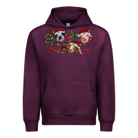 Mauve Wine hohoho farm animals Urban Hoodie - RanaPortraitStore