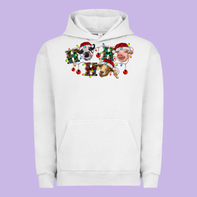 Hohoho Farm Animals Urban Hoodie Designed By Ranaportraitstore