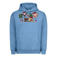 Pigment Pebble Blue hohoho farm animals Urban Hoodie - RanaPortraitStore