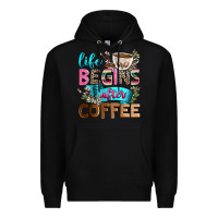 Black life begins after coffee Premium Hoodie - Zillion Design Studio