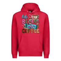 Cardinal life begins after coffee Premium Hoodie - Zillion Design Studio