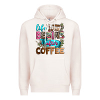 Pale Pink life begins after coffee Premium Hoodie - Zillion Design Studio