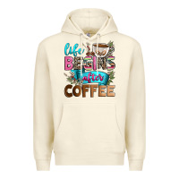 Sandshell life begins after coffee Premium Hoodie - Zillion Design Studio