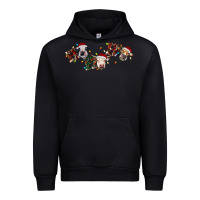 Black hohoho christmas cows Urban Hoodie - RanaPortraitStore