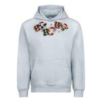 Heather Grey hohoho christmas cows Urban Hoodie - RanaPortraitStore
