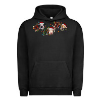Pigment Black hohoho christmas cows Urban Hoodie - RanaPortraitStore