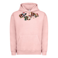 Pigment Salmon hohoho christmas cows Urban Hoodie - RanaPortraitStore