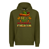 Army Green Let's Get Fiesta Premium Hoodie - texasbilliewilder