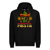 Black Let's Get Fiesta Premium Hoodie - texasbilliewilder