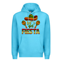 Ocean Blue Let's Get Fiesta Premium Hoodie - texasbilliewilder