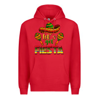 Red Let's Get Fiesta Premium Hoodie - texasbilliewilder