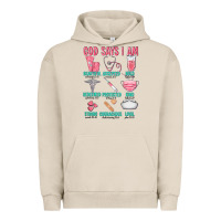 Pigment French Oak god says i am Urban Hoodie - texasbilliewilder