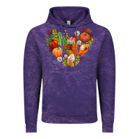 Cloud Purple pumpkin and latte with fall Vintage Hoodie - AdoDesignShop