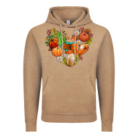 Vintage Coffee pumpkin and latte with fall Vintage Hoodie - AdoDesignShop