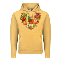 Vintage Mustard pumpkin and latte with fall Vintage Hoodie - AdoDesignShop