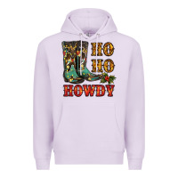 Christmas Cowboy Boots Ho Ho Howdy Premium Hoodie | Teevron