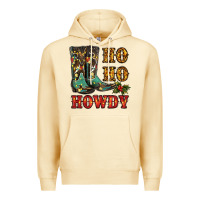 Pina Colada christmas cowboy boots ho ho howdy Premium Hoodie - RanaPortraitStore
