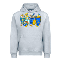 Heather Grey down syndrome coffee cups Urban Hoodie - Zillion Design Studio