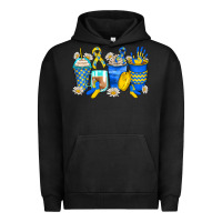 Pigment Black down syndrome coffee cups Urban Hoodie - Zillion Design Studio
