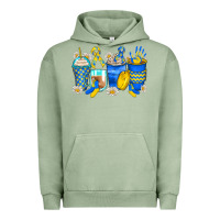 Pigment Oil Green down syndrome coffee cups Urban Hoodie - Zillion Design Studio