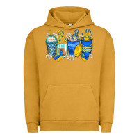 Pigment Peanut Butter down syndrome coffee cups Urban Hoodie - Zillion Design Studio