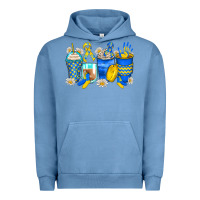 Pigment Pebble Blue down syndrome coffee cups Urban Hoodie - Zillion Design Studio