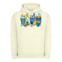 Pigment Pistachio down syndrome coffee cups Urban Hoodie - Zillion Design Studio
