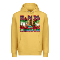 Antique Gold El Papa Mas Chingon Premium Hoodie - texasbilliewilder