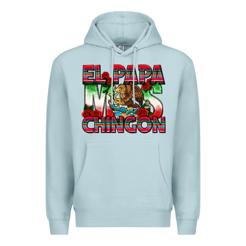 El Papa Mas Chingon Premium Hoodie by texasbilliewilder | Teevron