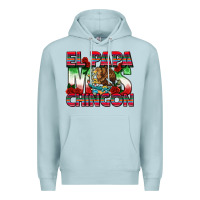 Blue Mist El Papa Mas Chingon Premium Hoodie - texasbilliewilder