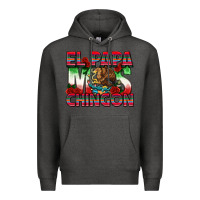 Charcoal Heather El Papa Mas Chingon Premium Hoodie - texasbilliewilder
