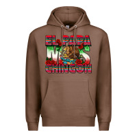 Chestnut El Papa Mas Chingon Premium Hoodie - texasbilliewilder