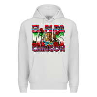 Dove Grey El Papa Mas Chingon Premium Hoodie - texasbilliewilder
