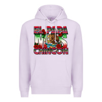 Lilac El Papa Mas Chingon Premium Hoodie - texasbilliewilder
