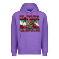 Purple El Papa Mas Chingon Premium Hoodie - texasbilliewilder