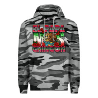 Slate Camo El Papa Mas Chingon Premium Hoodie - texasbilliewilder