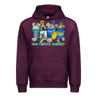 Mauve Wine down syndrome coffee cups Urban Hoodie - Zillion Design Studio