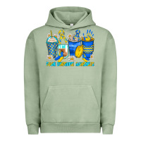 Pigment Oil Green down syndrome coffee cups Urban Hoodie - Zillion Design Studio