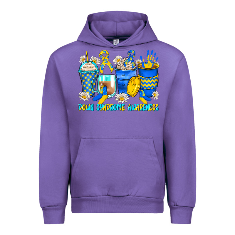 Down Syndrome Coffee Cups Urban Hoodie by Zillion Design Studio | Teevron