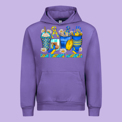 Down Syndrome Coffee Cups Urban Hoodie Designed By Zillion Design Studio