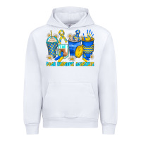 White down syndrome coffee cups Urban Hoodie - Zillion Design Studio