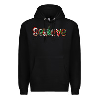 Black christmas believe Premium Hoodie - RanaPortraitStore