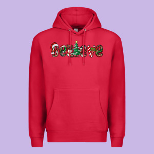 Christmas Believe Premium Hoodie Designed By Ranaportraitstore