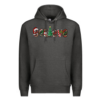 Charcoal Heather christmas believe Premium Hoodie - RanaPortraitStore