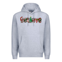 Heather Grey christmas believe Premium Hoodie - RanaPortraitStore