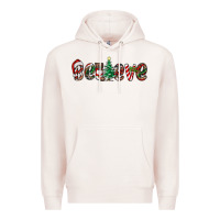 Pale Pink christmas believe Premium Hoodie - RanaPortraitStore