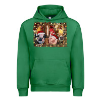 Emerald christmas farm animals Urban Hoodie - RanaPortraitStore