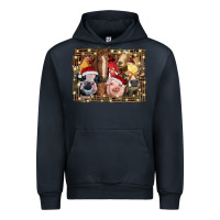 Navy christmas farm animals Urban Hoodie - RanaPortraitStore