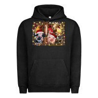 Pigment Black christmas farm animals Urban Hoodie - RanaPortraitStore